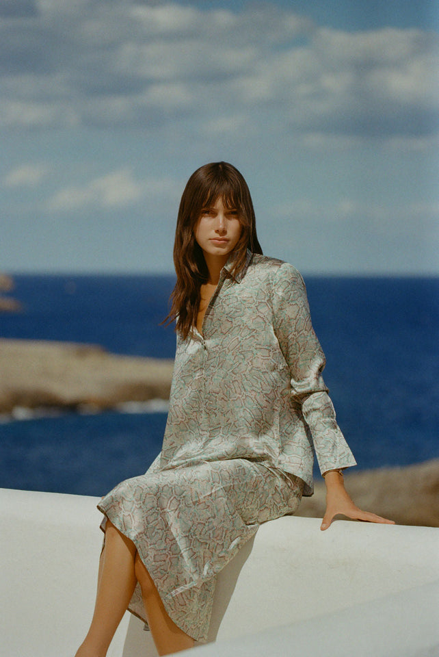 Siena Slip Skirt - Island Snake