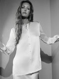 Laura Blouse - Sky Blue Snake