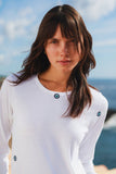 Embroidered Cotton T-Shirt Long Sleeve - Third Eye