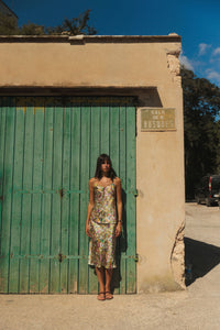 Siena Slip Skirt - Paint Swirl