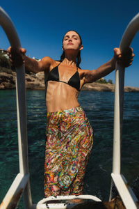 Siena Slip Skirt - Paint Swirl