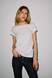 Embroidered Cotton T-Shirt - Bisou