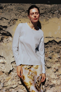 Embroidered Cotton T-Shirt Long Sleeve - Boot
