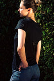 Embroidered Cotton T-Shirt - Black Horseshoe