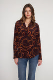 Daria French Cuff Silk Blouse - Birkin Equestrian