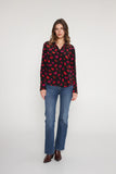 Daria French Cuff Silk Blouse - Parisian Lip