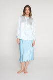 Laura Blouse - Sky Blue Snake
