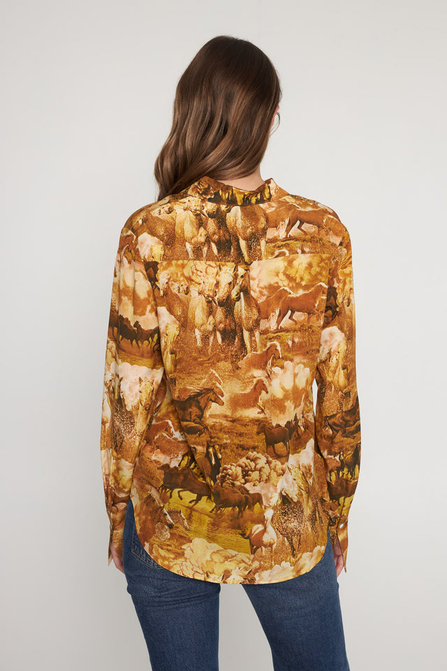 Sophie Blouse - Western Horses