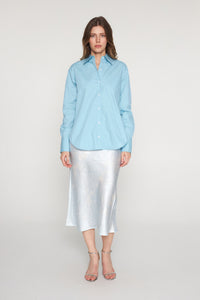 Eli Boyfriend Blouse - Sky Blue