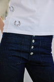 Embroidered Cotton T-Shirt - Horseshoe