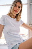 Embroidered Cotton T-Shirt - Cherry