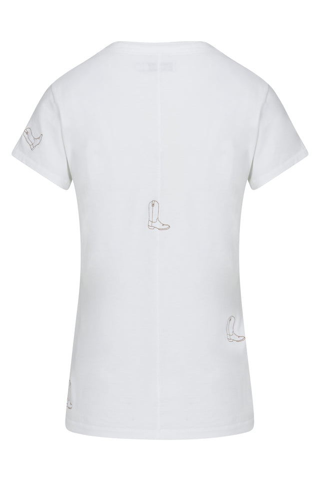 Embroidered Cotton T-Shirt - Boot