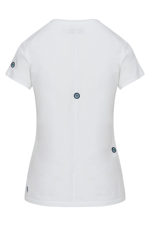 Embroidered Cotton T-Shirt - Third Eye