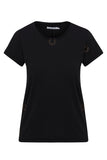 Embroidered Cotton T-Shirt - Black Horseshoe