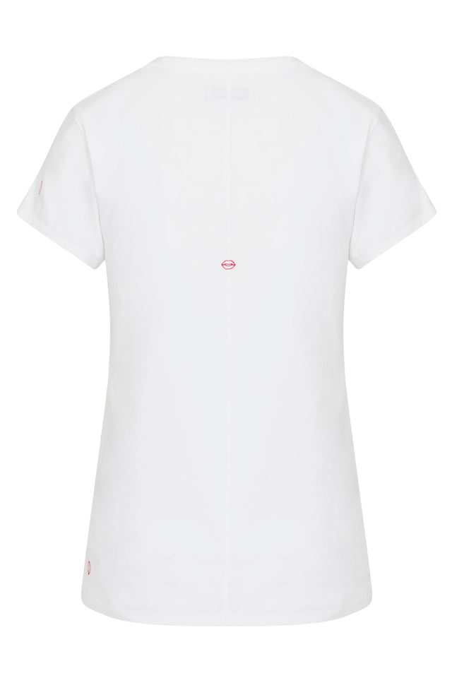 Embroidered Cotton T-Shirt - Bisou