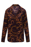 Daria French Cuff Silk Blouse - Birkin Equestrian