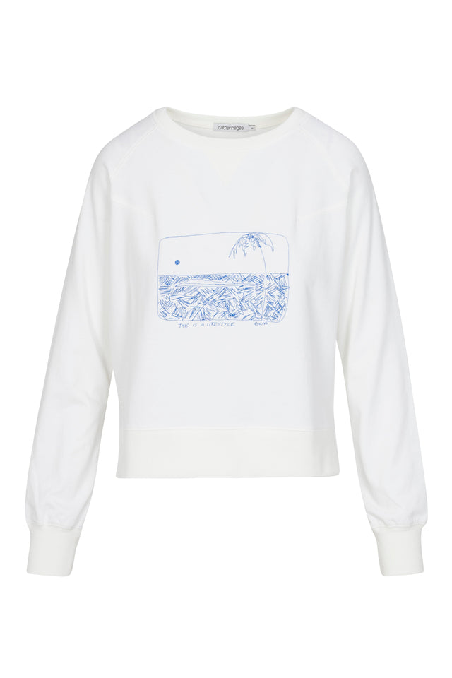 Embroidered Sweatshirt - This is a Lifestyle