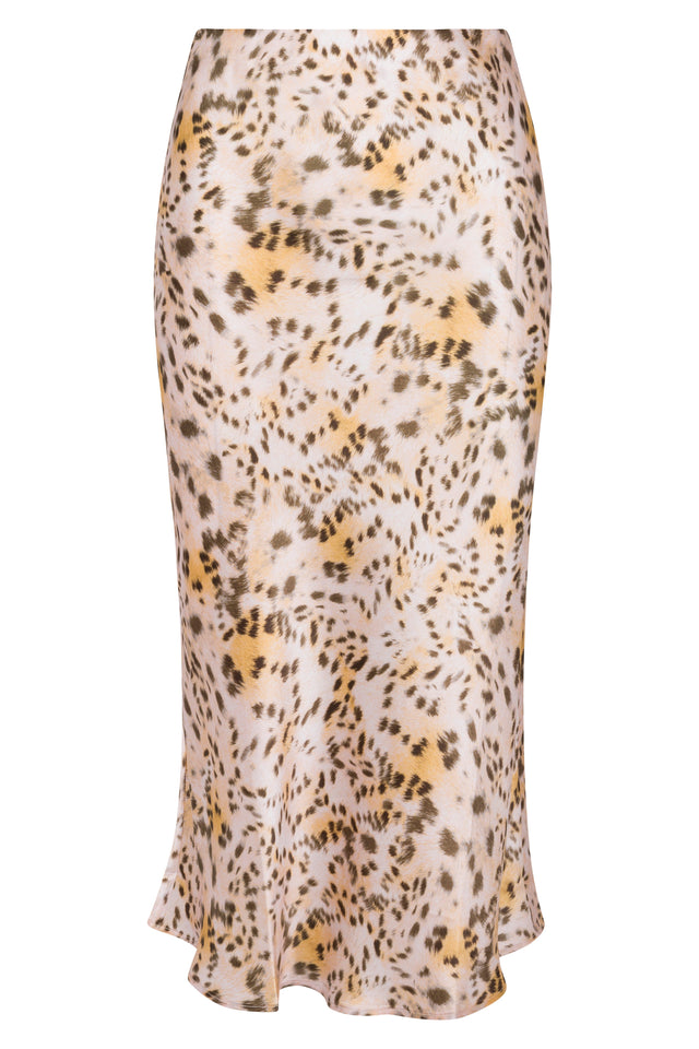 Siena Slip Skirt - Blush Leopard