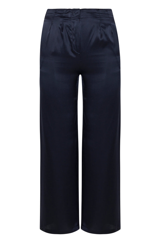 Scarlett Silk Pant - Midnight Navy
