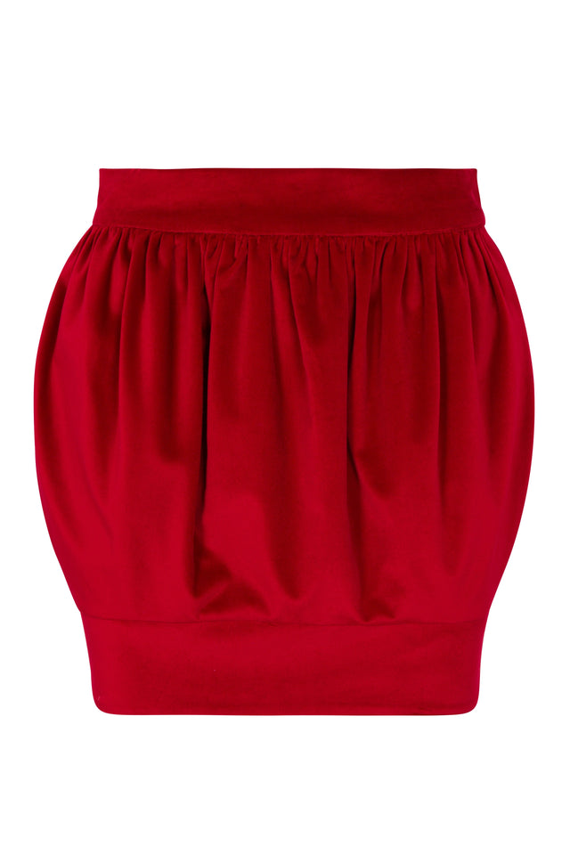 Velvet Skirt - Red