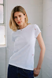 Embroidered Cotton T-Shirt - Red Heart