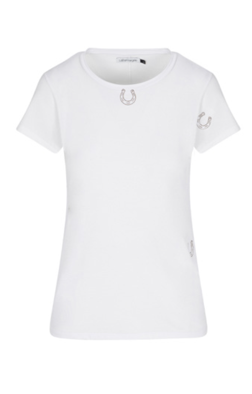 Embroidered Cotton T-Shirt - Horseshoe