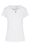 Embroidered Cotton T-Shirt - White Bolt