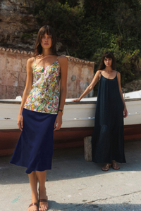 Siena Slip Skirt - Midnight Navy