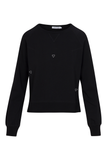 Embroidered Sweatshirt - Black Heart