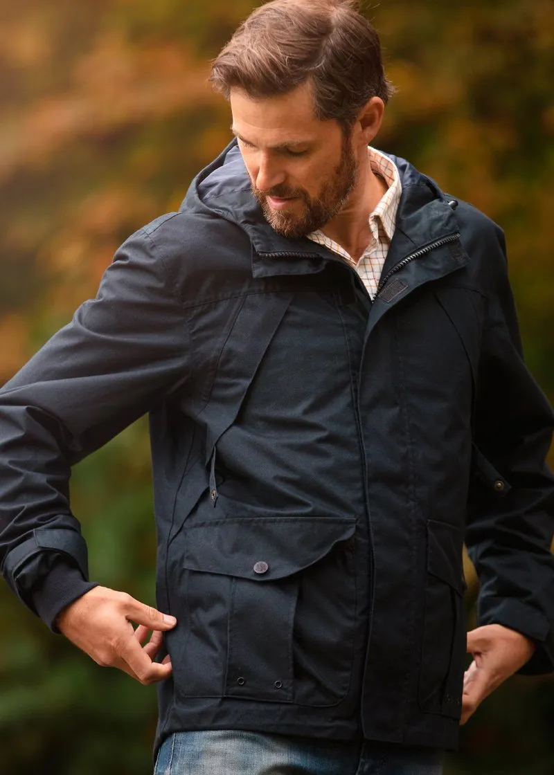 ALAN PAINE Fernley Jacket - Mens Waterproof - Navy