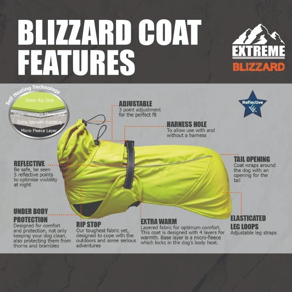 Ancol Extreme 30cm Hi-Vis Blizzard Dog Coat - Small