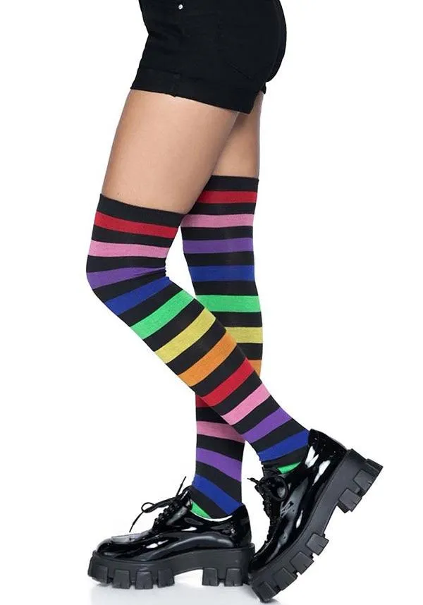 Aurora Rainbow | THIGH HIGH SOCKS