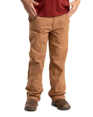 Berne Youth Unisex Carpenter Brown Duck Pants