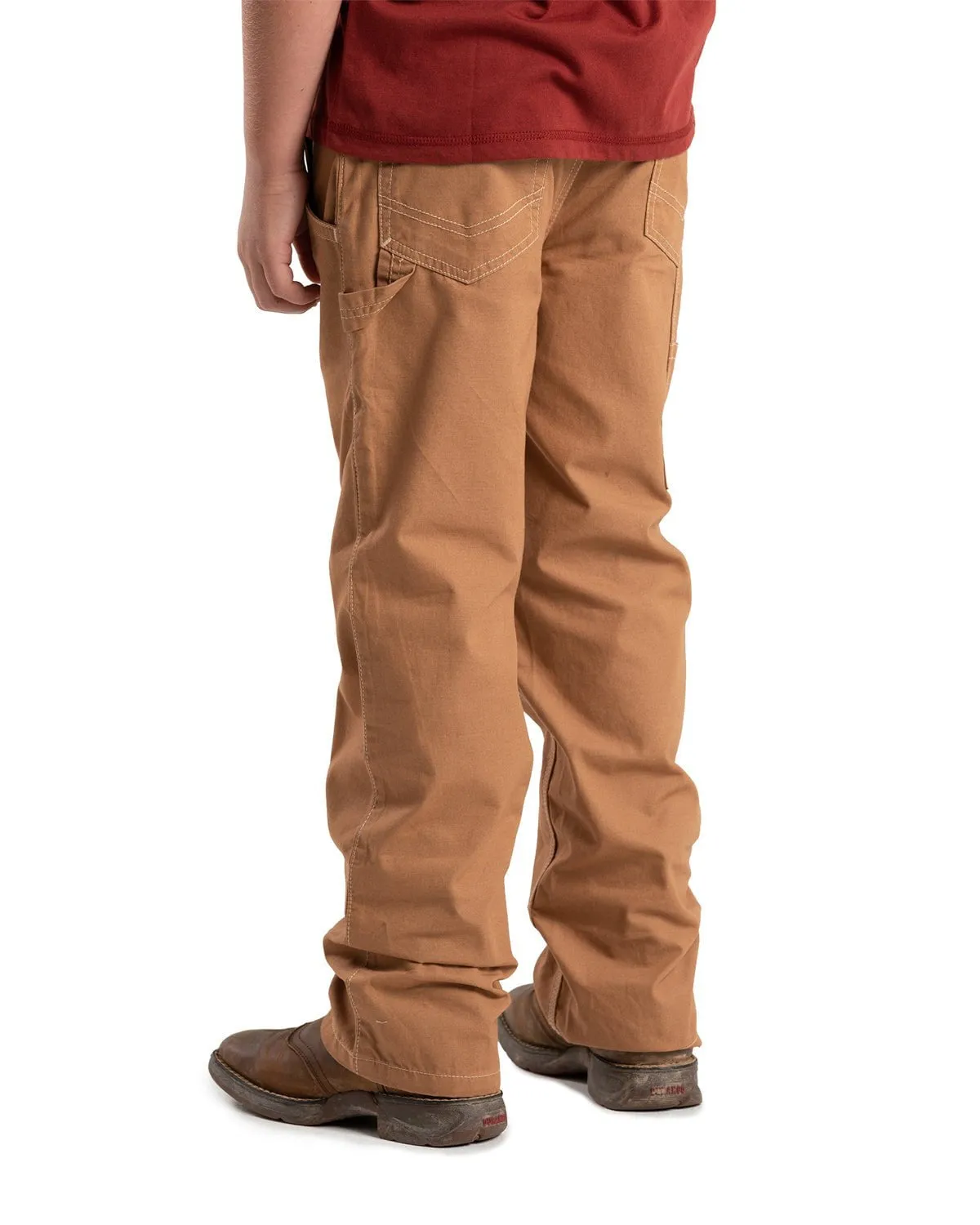 Berne Youth Unisex Carpenter Brown Duck Pants