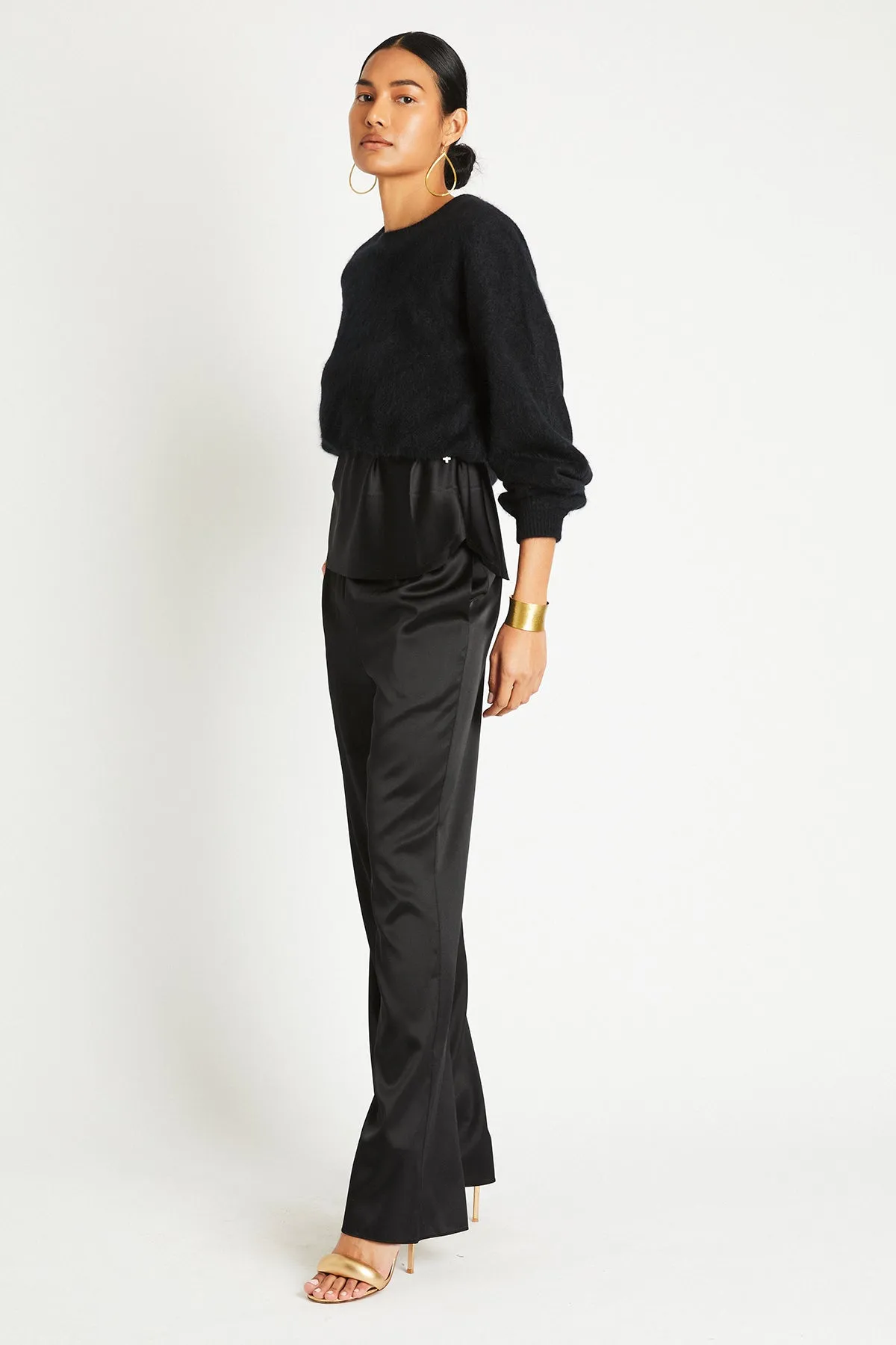   Beryll Liz Silk Pants | Black