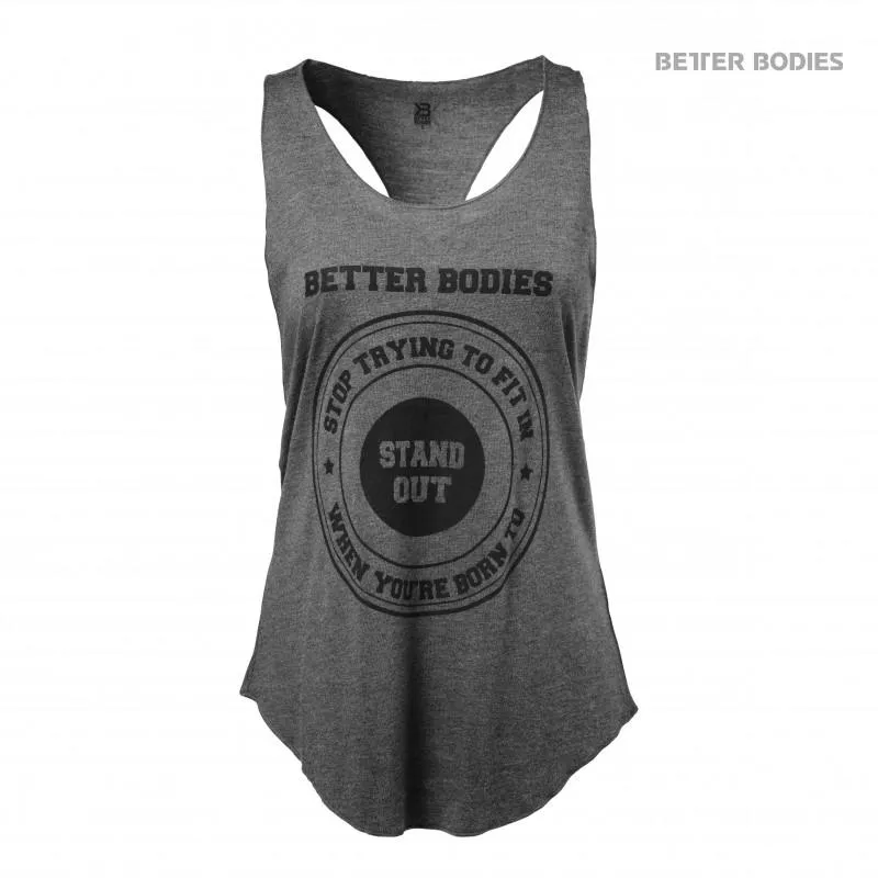 Better Bodies Bowery Tank - Antracite Melange