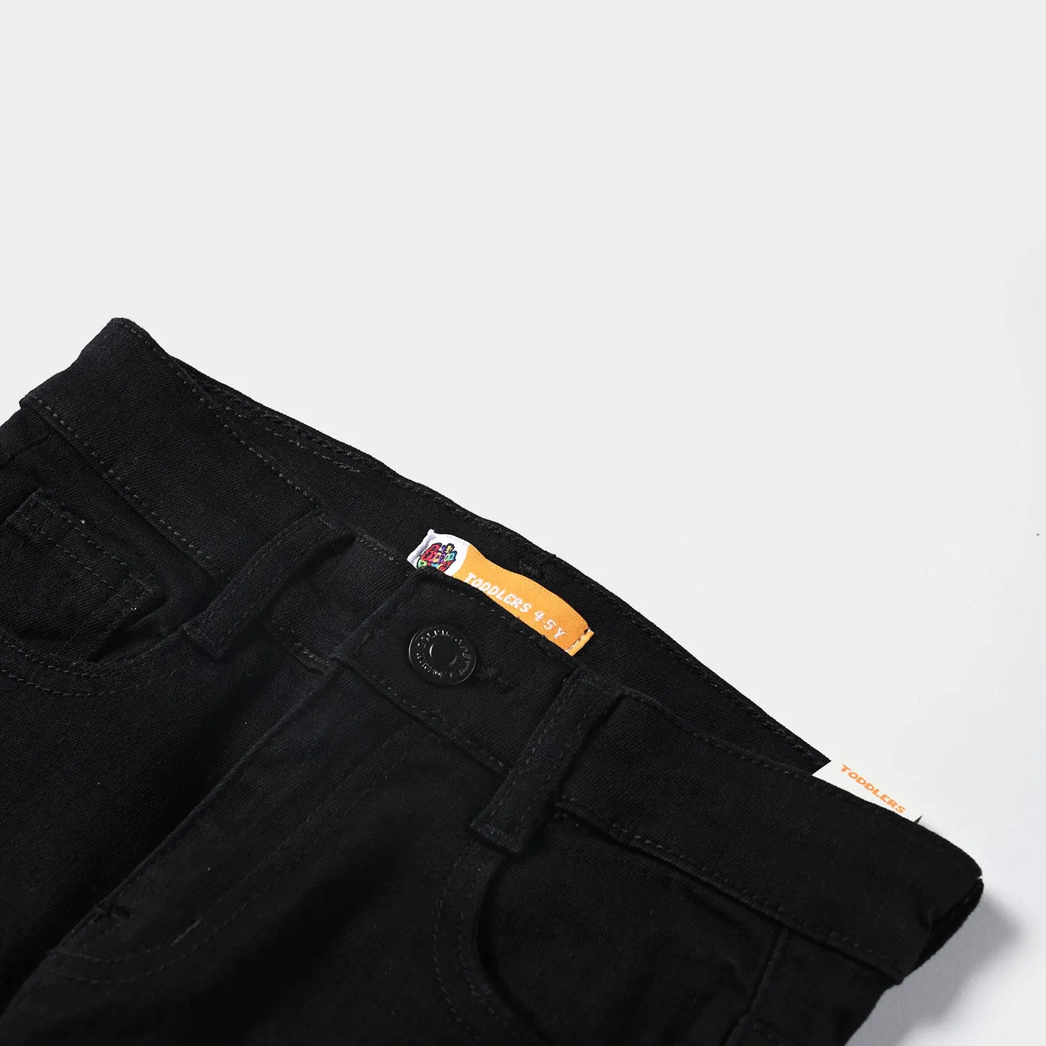 Boys Denim Stretch Pant Basic-BLACK