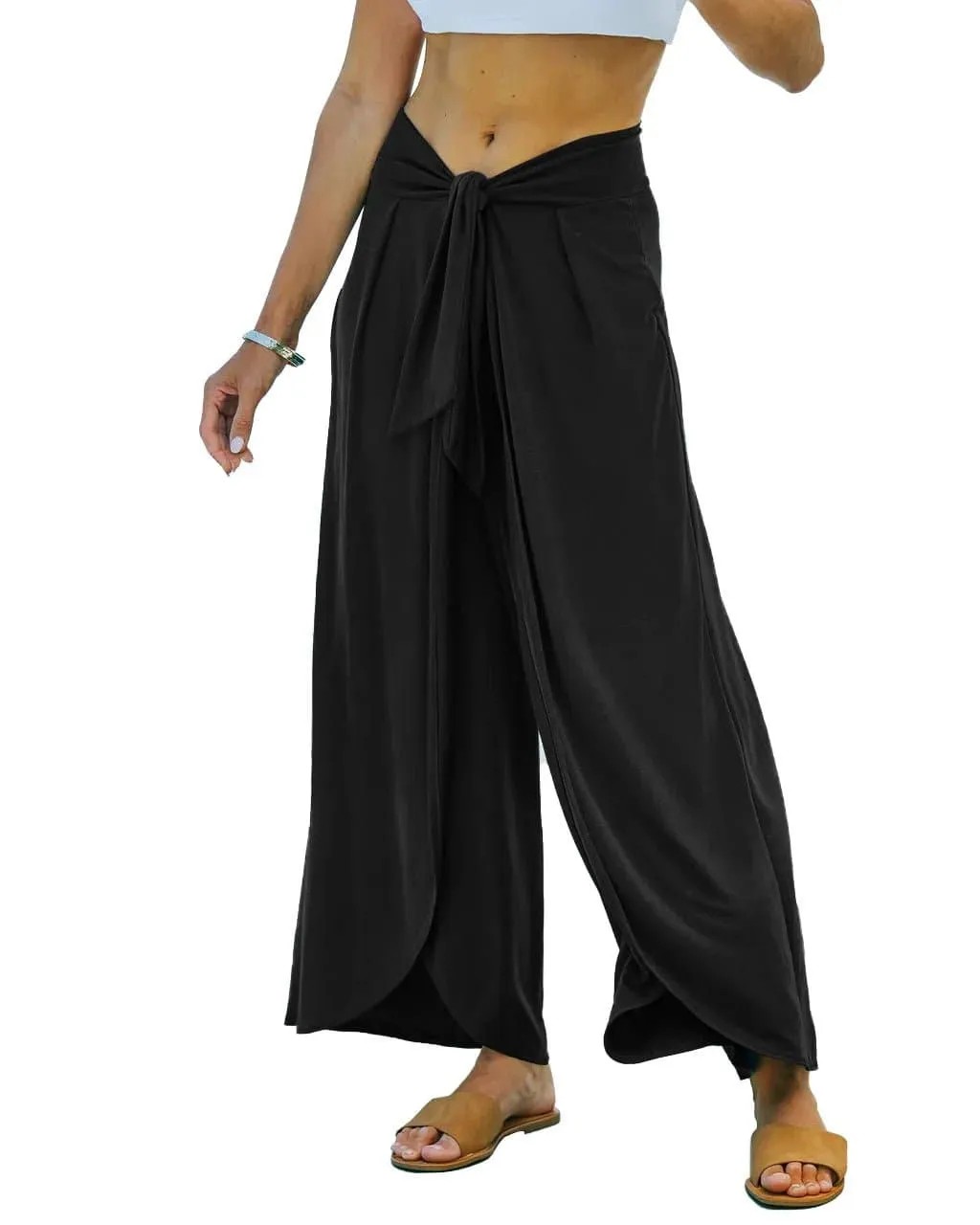 Casual Harem Pants Women - High Waist, Solid, Loose Fit | All Season Blended Polyester | Full Length | Drawstring Closure | Pleated Detail