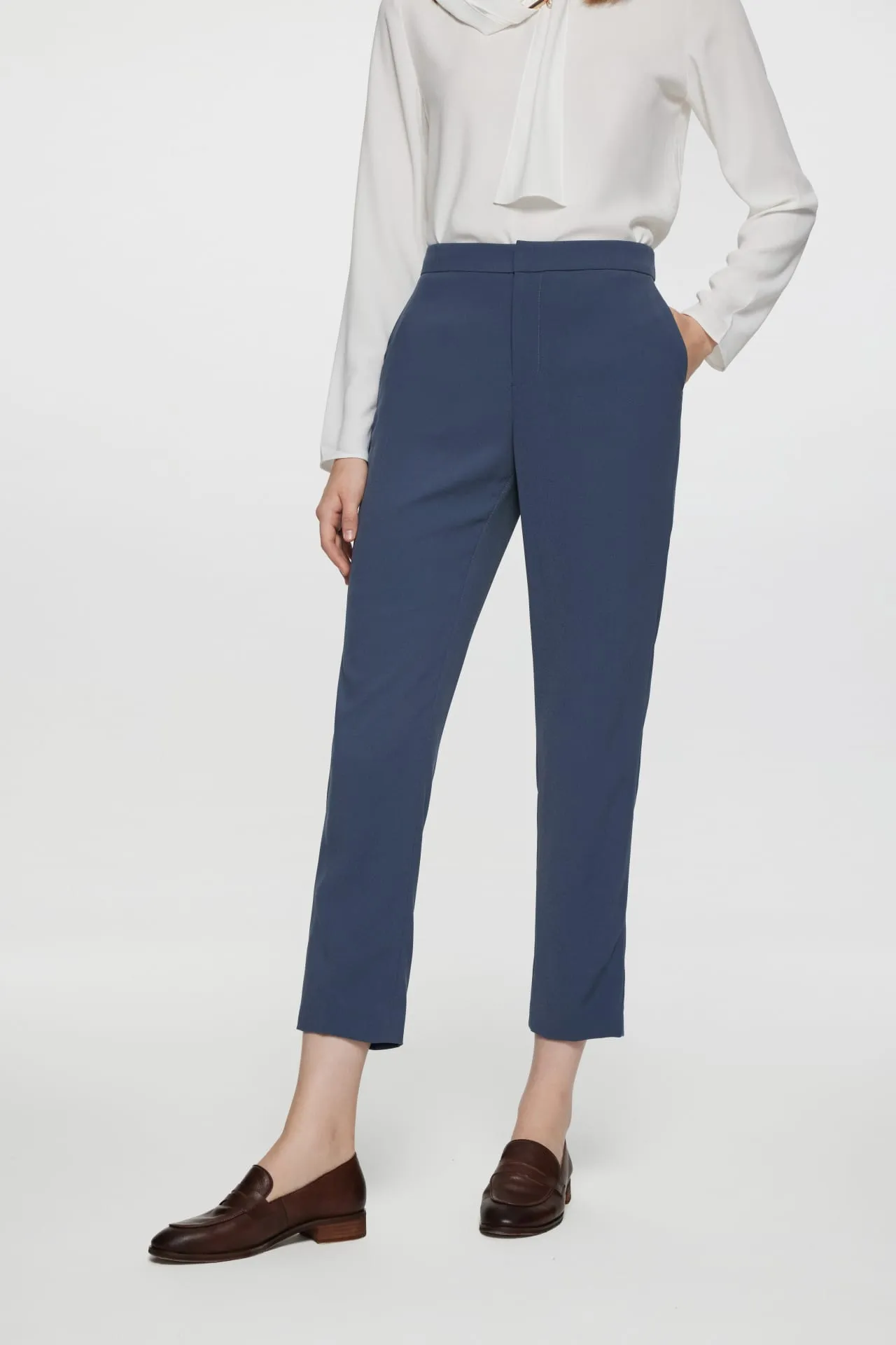 Celeste Cavalry Twill Suit Pants