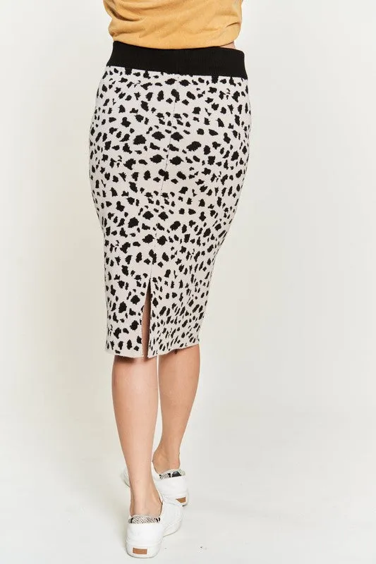 Clara Animal Print Skirt Plus Size