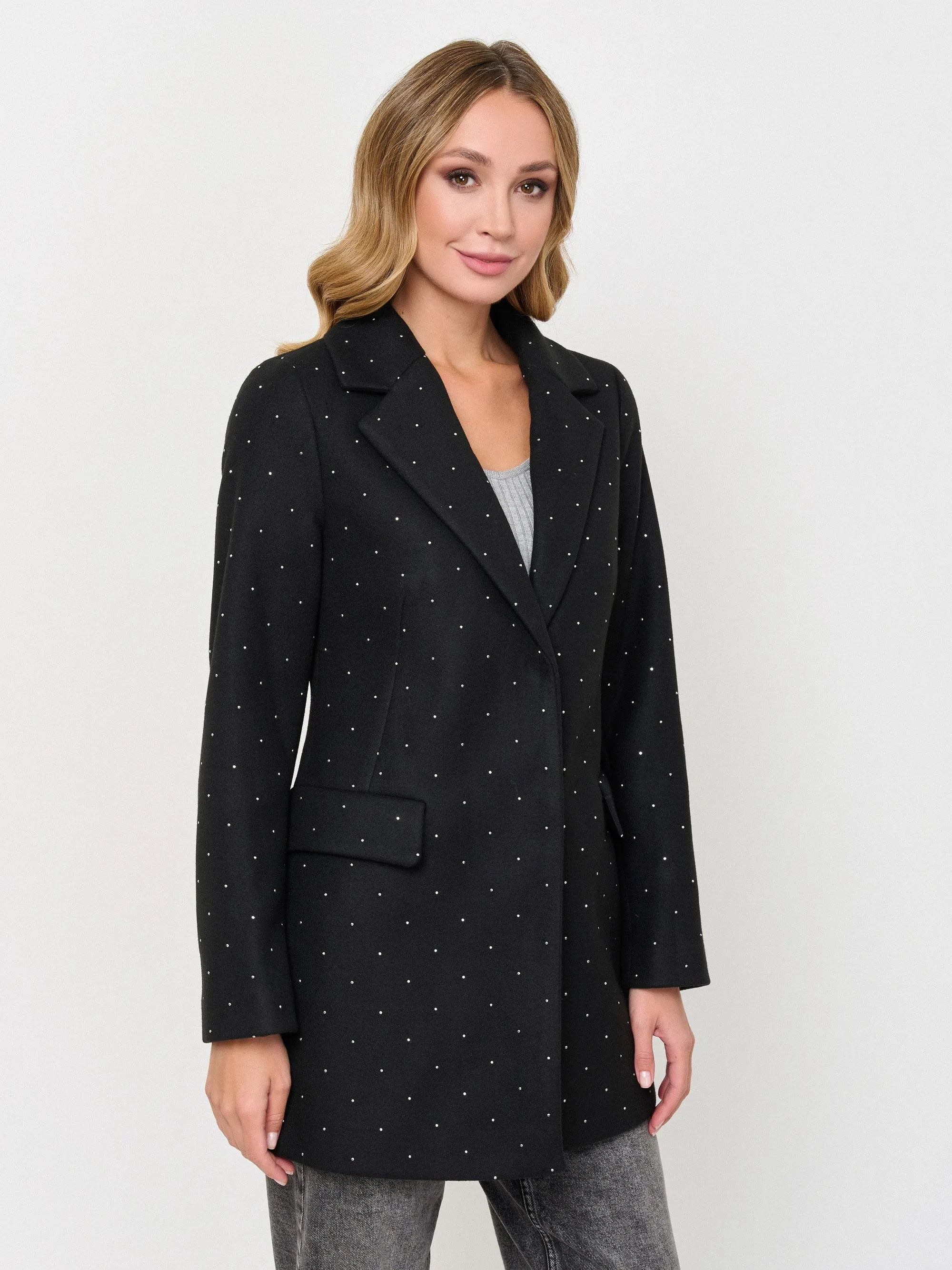 Coat with Rhinestones