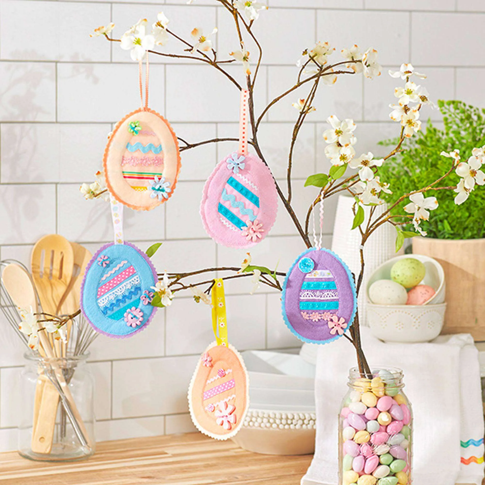 Coats & Clark Sewing Easter Egg Ornaments