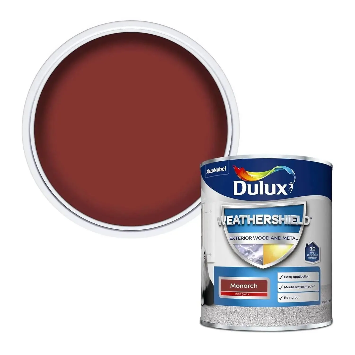 Dulux Weathershield Exterior Gloss Paint Monarch 750Ml