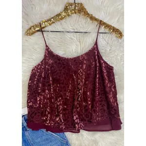 Flirty Velvet Layered Cami