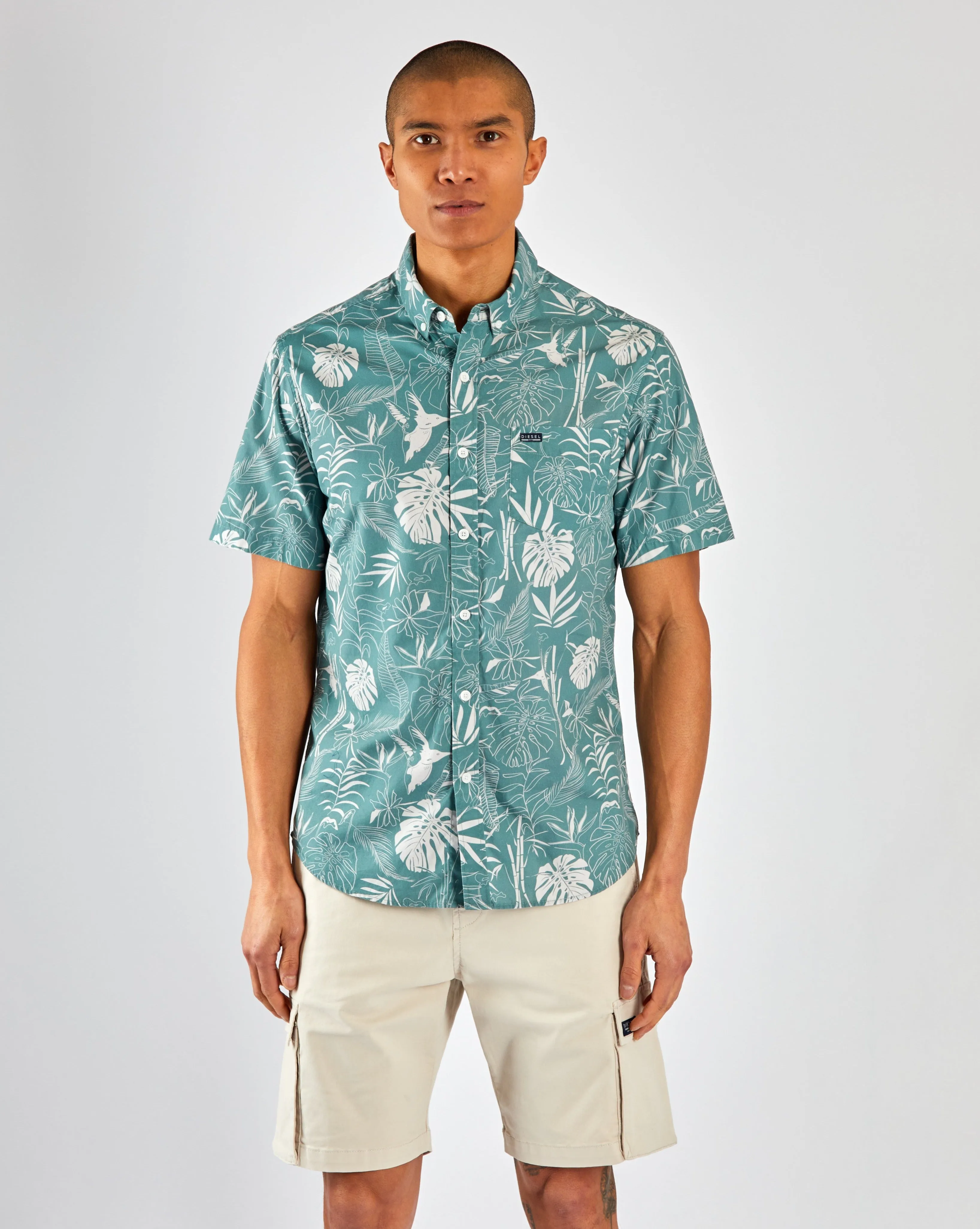 Garner SS Shirt Dark Forest Print