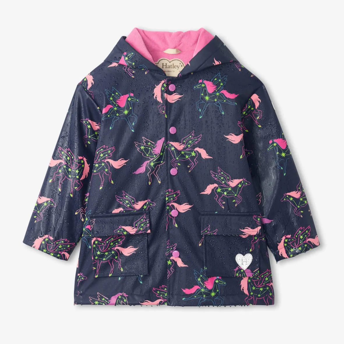 Hatley - Pretty Pegasus Raincoat, Navy