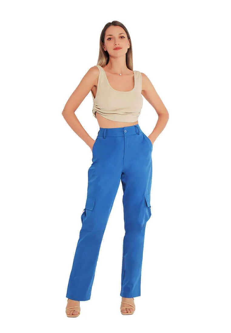 high waist cargo pants