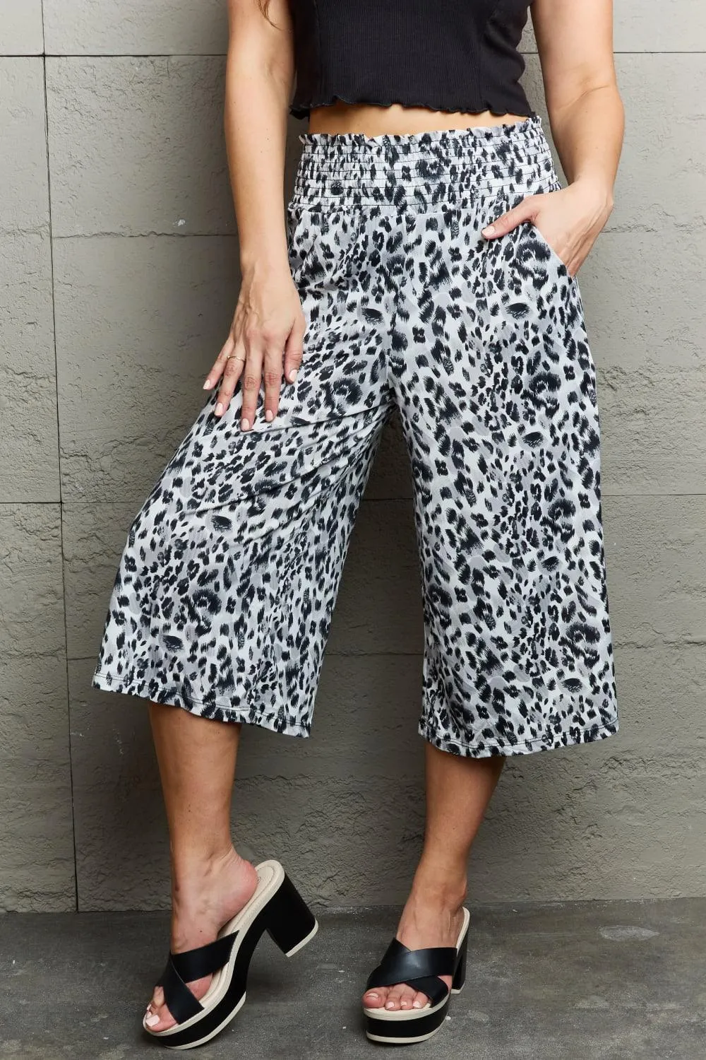 High Waist Flowy Wide Leg Pants