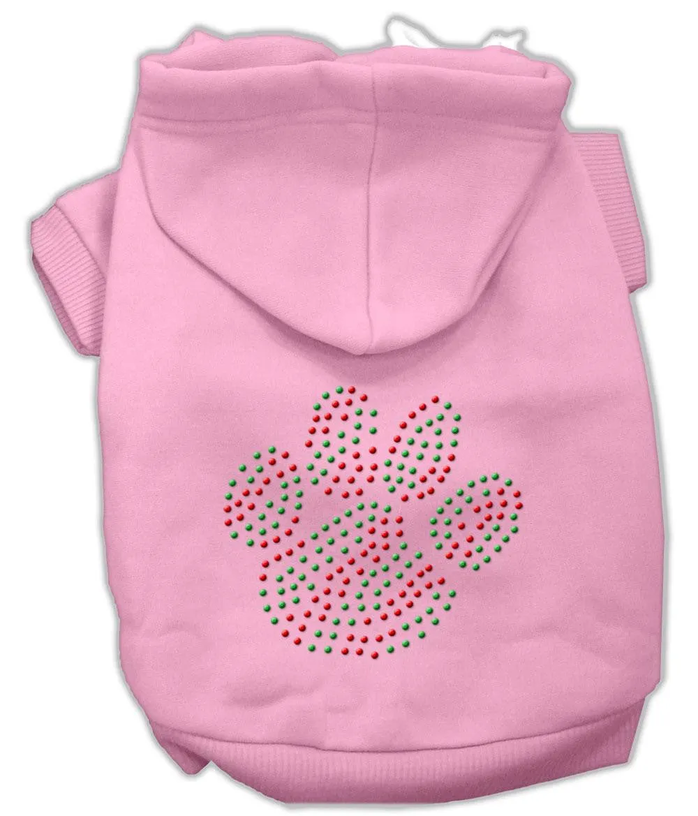 Holiday Paw Hoodies Pink Xs (8)