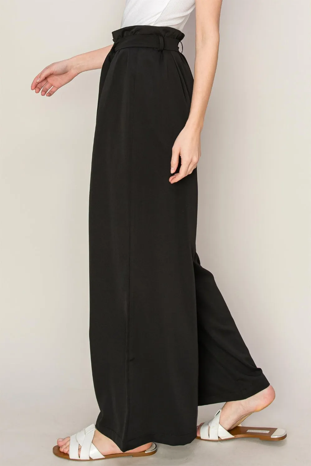 HYFVE Paperbag Waist Wide Leg Pants